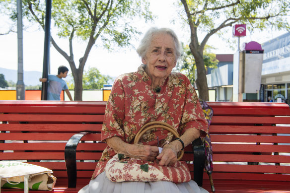 The number one issue is climate change says Mrs Dallas Simmons, 89, in Nowra. 