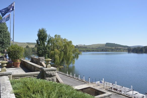 The jetty at Government House where Mick Sutton witnessed ‘the lady of the lake’ while working as a security guard in 1971.