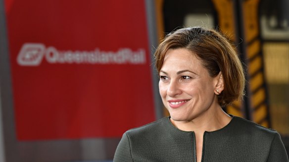 Transport Minister Jackie Trad confirms demolition has begun at Woolloongabba's Go Print site.