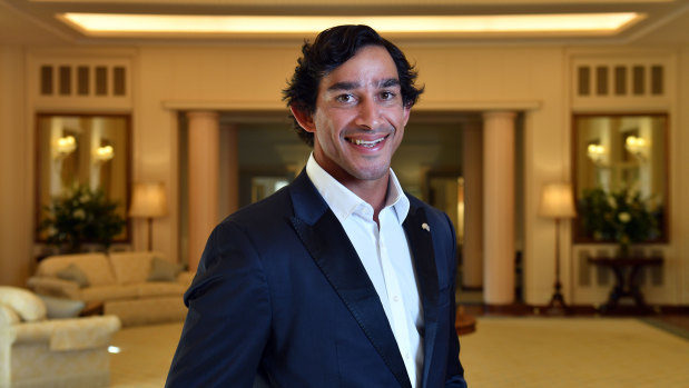Johnathan Thurston in Canberra for the Australia Day awards.