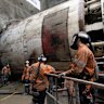 Giant boring machines have been used to excavate twin tunnels for the metro rail line to Western Sydney Airport. 