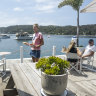 Dine right on the wharf at Sammy’s Careel Bay.