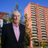 Architect Peter McIntyre helped design the Carlton public housing flats in the 1960s.