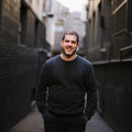 Peter Hollands in a laneway off Elizabeth Street in Brisbane, where he will open Alice in mid-September.