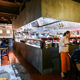 Inside the 80-seat restaurant.