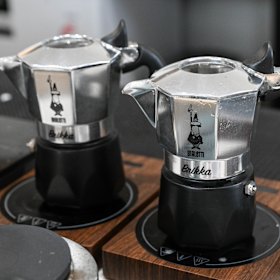 There’s no espresso machine here.