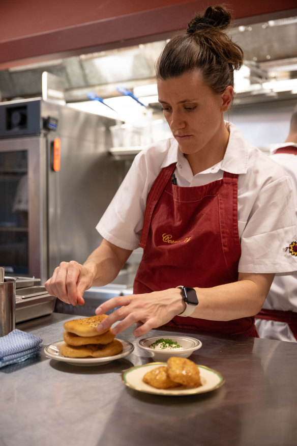 Head chef Carley Scheidegger.