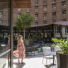 The fifth-floor horseshoe terrace at the Wentworth Hotel reopens on Friday, October 25.