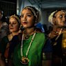 Dancers wait to perform at a Diwali Festival in Blacktown, NSW. Australia’s Indian community is part of a global diaspora numbering 35 million