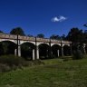 Boothtown aqueduct spans a valley in Greystanes.