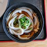 Dipping udon with mushrom soup at Musashino Udon Kan