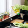 Dishwashing liquid can be a multitasking cleaning product.