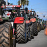 Not in my back paddock: Farmers’ power lines protest goes to town