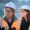 Premier Jacinta Allan and Treasurer Jaclyn Symes ahead of Tuesday’s state budget.