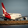 A Qantas plane at Sydney’s airport. 