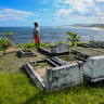 ‘This place will crack’: Centuries-old graves threatened by the sea