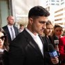‘I’m glad I got caught’: Tearful Dylan Brown apologises for pub incident