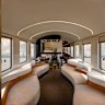 The interiors of La Dolce Vita Express evoke the glamour of Federico Fellini’s films.