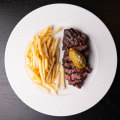 Jack’s Creek hanger steak fritz with fries.