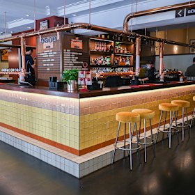 The ground floor is now home to a retro-style “Carlton Draught bar”.