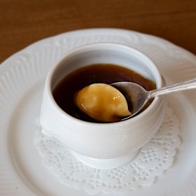 Coffee custard.