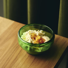 The “mandarin three times” dessert.