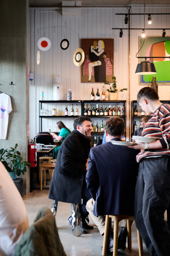 High-ceilinged Paranormal Wines is a destination for its food as much as its retail shelves.