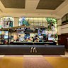 The interior features the original stained-glass windows from its cafe heyday.