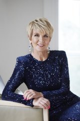 Julie Bishop has long championed Australian fashion. Carla Zampatti Royal Engagement ball gown, $1199; earrings, Bishop’s own.
