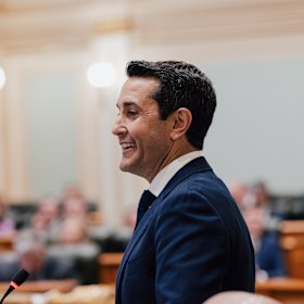 Premier David Crisafulli in parliament.