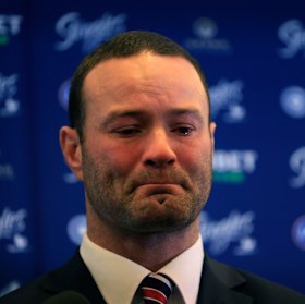 Boyd Cordner’s retirement press conference was emotional for all involved.
