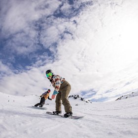 Queenstown is a favoured destination for skiers and snowboarders.
