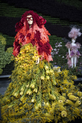 The Jenny Kee tribute installation at The Calyx in the Royal Botanic Gardens.