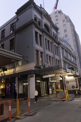 The former Yooralla building on Flinders Street on Monday.