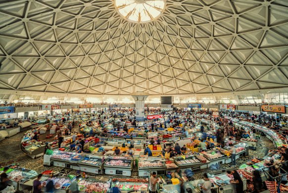 Inside Chorsu Bazaar.
