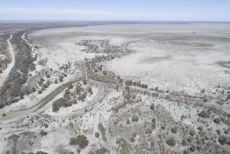 Lake Menindee , the largest of the Menindee lakes, in January 2019. Concerns over water management in the Murray-Darling Basin have generated headlines in the election campaign.