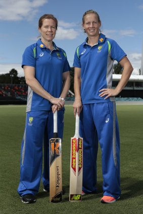 Out and in: Alex Blackwell (left) is out after announcing her retirement, while captain Meg Lanning returns to the side.
