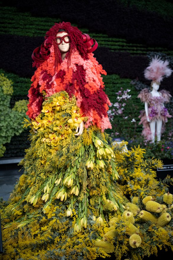 The Jenny Kee tribute installation at The Calyx in the Royal Botanic Gardens.