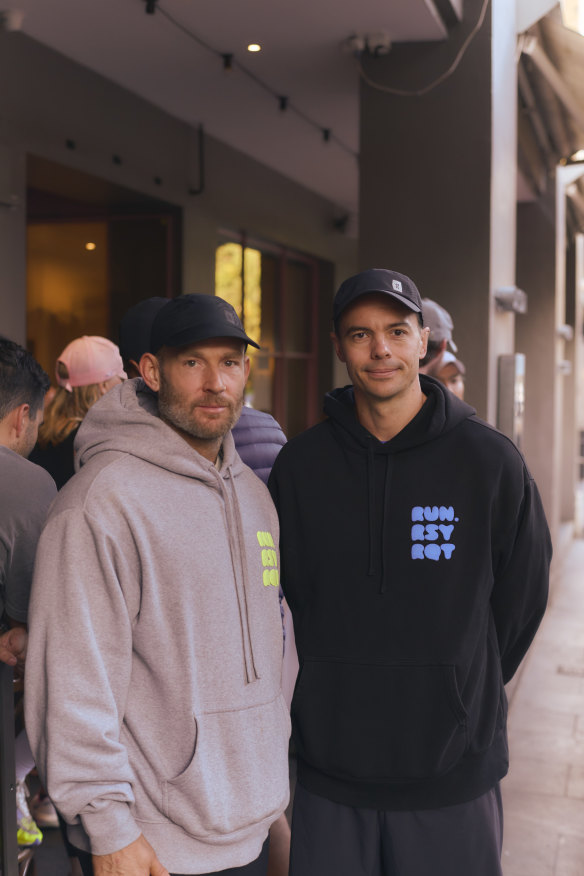 Run South Yarra co-founders Tom Adair (left) and Cameron Macdonald started the club in 2022 with an Instagram post.