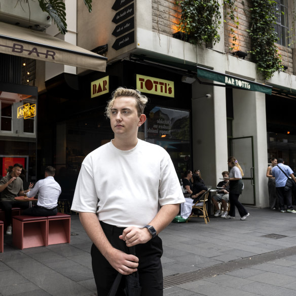Former Merivale bartender James Henderson.