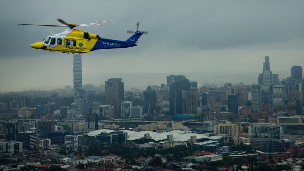 The victim was flown to the Princess Alexandra Hospital in a serious condition.