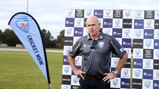 Job on the line: NSW coach Trent Johnston.