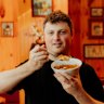 Toby Wilson with his signature Anzac porridge recipe at Ricos Tacos, where he was the founder and executive chef. 