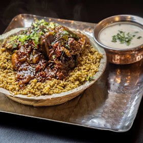 Nati-style chicken donne biryani.