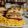The Manzo double steak sandwich.