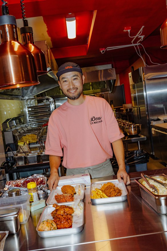 Chef-owner Kay Hwang at Joy Korean Fried Chicken.