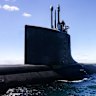 A Virginia-class fast attack submarine off the coast of Western Australia in February.