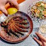 Grilled octopus at Tzaki in Yarraville.