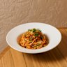 Crab spaghetti with fermented chilli and lemon crumb is a Via Porta favourite that’s come across to Lucci.