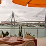 The view from new Turkish seafood restaurant Hamsi, at The Sydney Fish Markets.